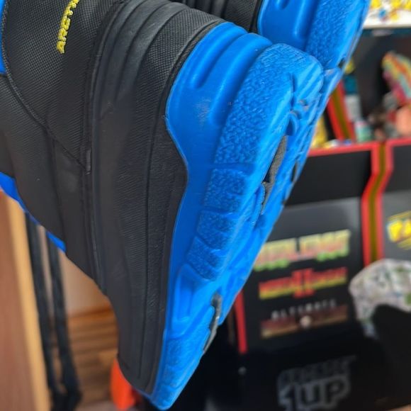 Arctic Shield Snow Boots Sz 5 Black Blue Zip Front - Picture 8 of 13